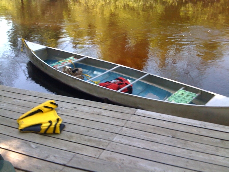 canoe at the dock