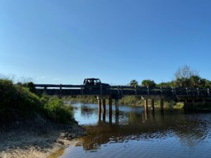 Jeep on Bridge